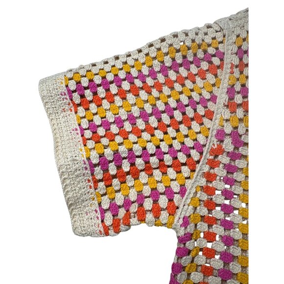 House of Harlow 1960 Crochet Button‑Down Women's Blouse- Size: L - Picture 4 of 10